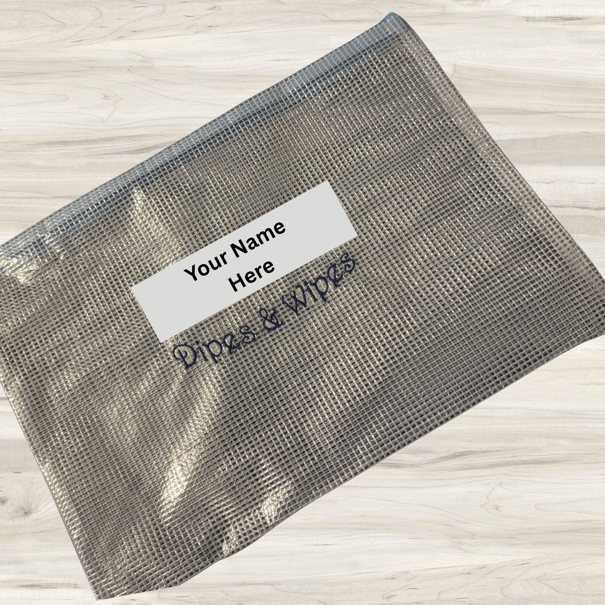Personalized Name Diapers & Wipes Mesh Bag