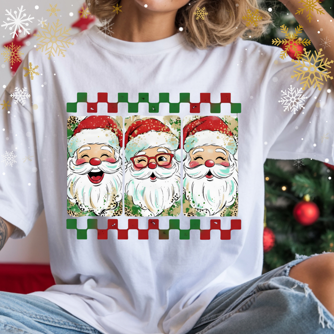 Preppy Brushstroke Santa