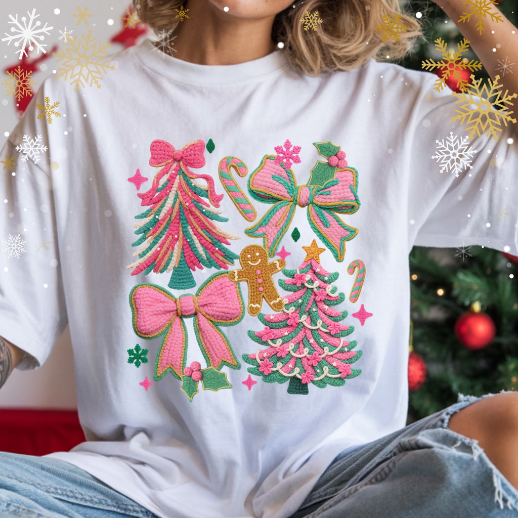 Preppy Pink and Green Crochet