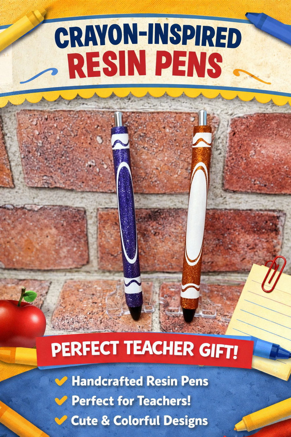 Resin Pen - Crayon Edition