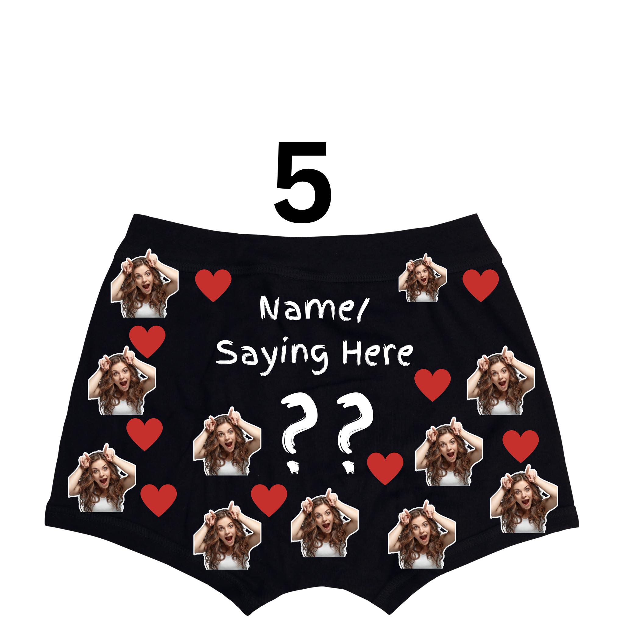 Custom Boxer Briefs With Faces