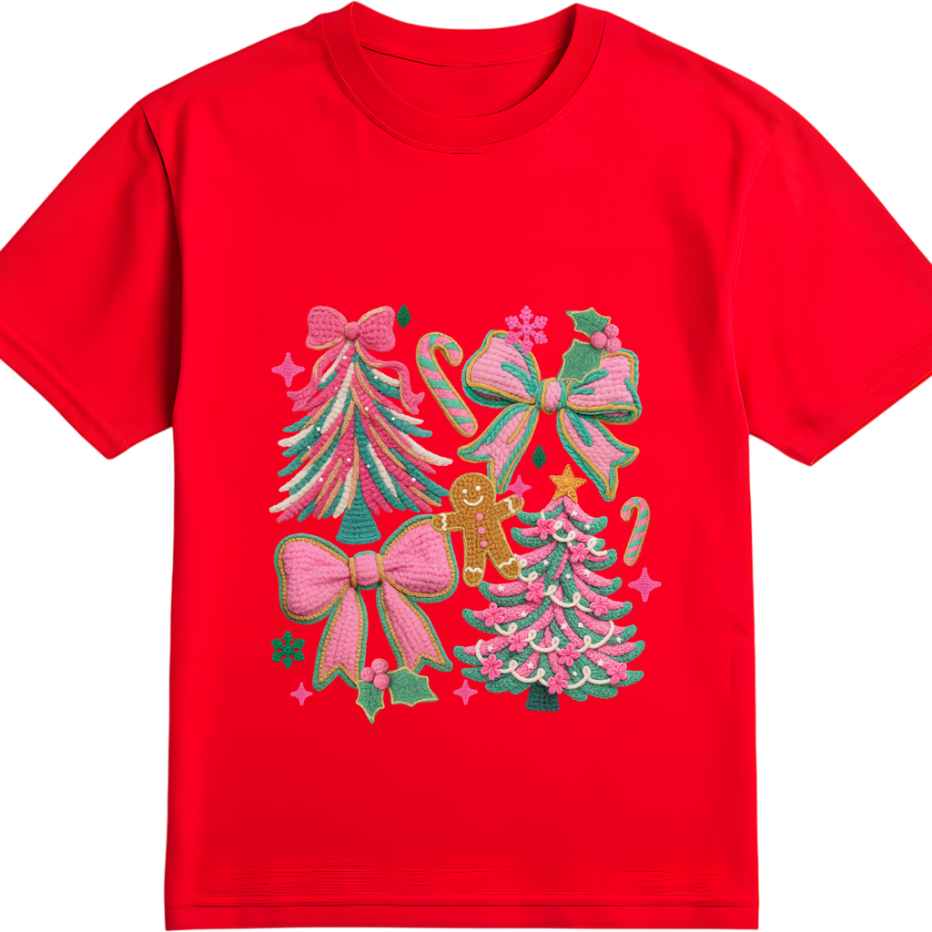 Preppy Pink and Green Crochet