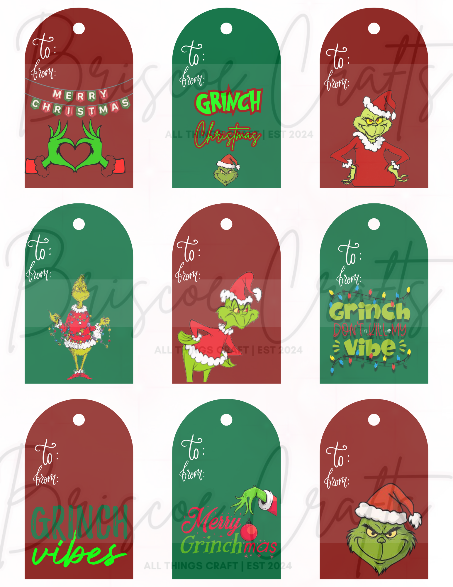 Digitial Holiday Gift Tags