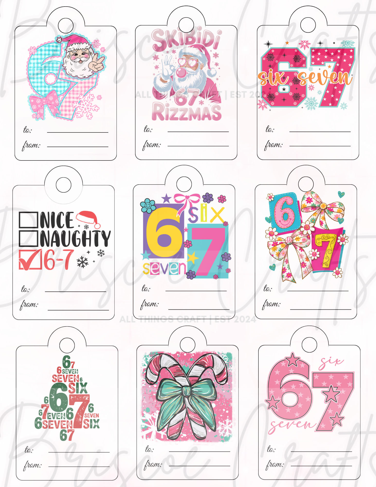 Digitial Holiday Gift Tags