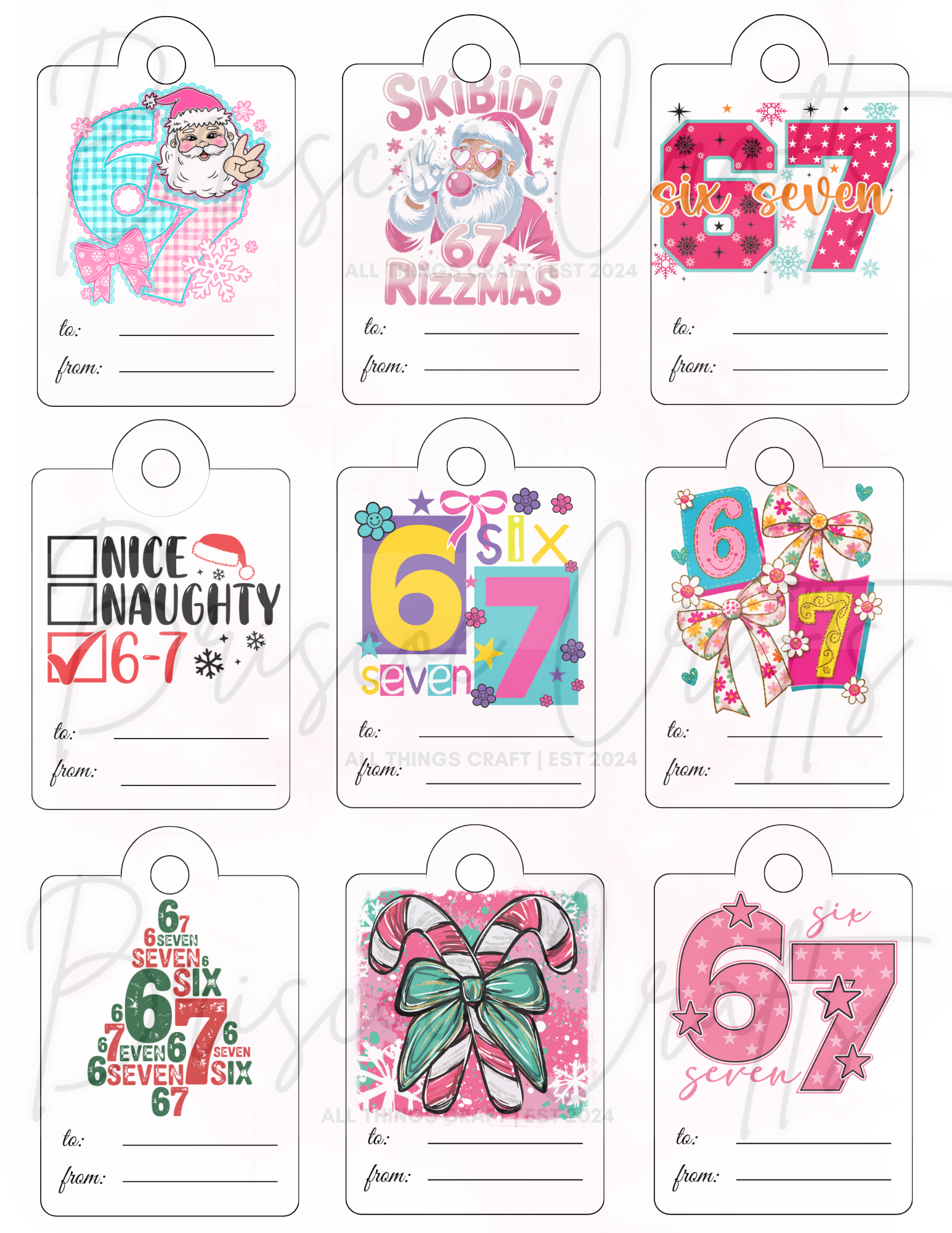 Digitial Holiday Gift Tags
