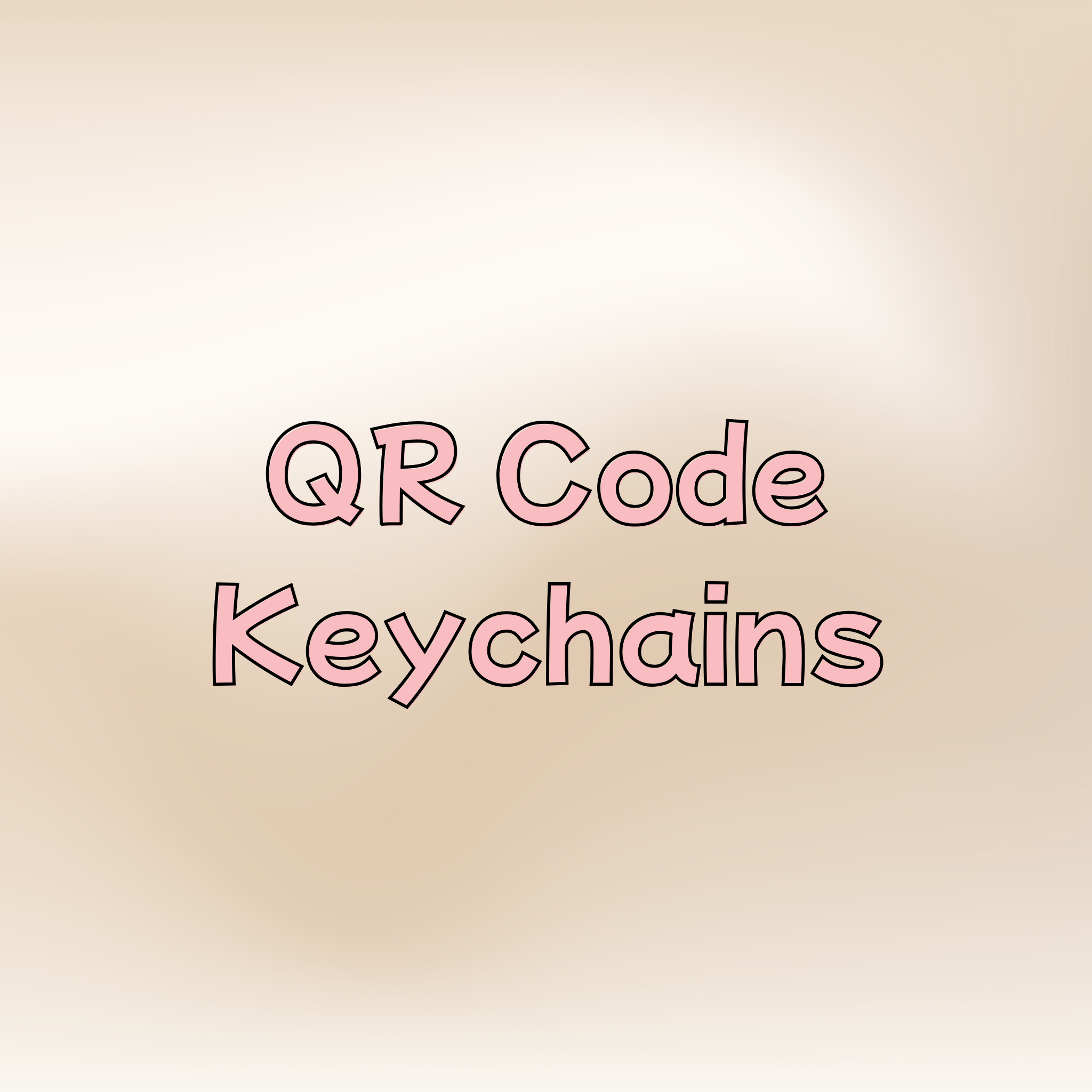 2 QR Code Keychains