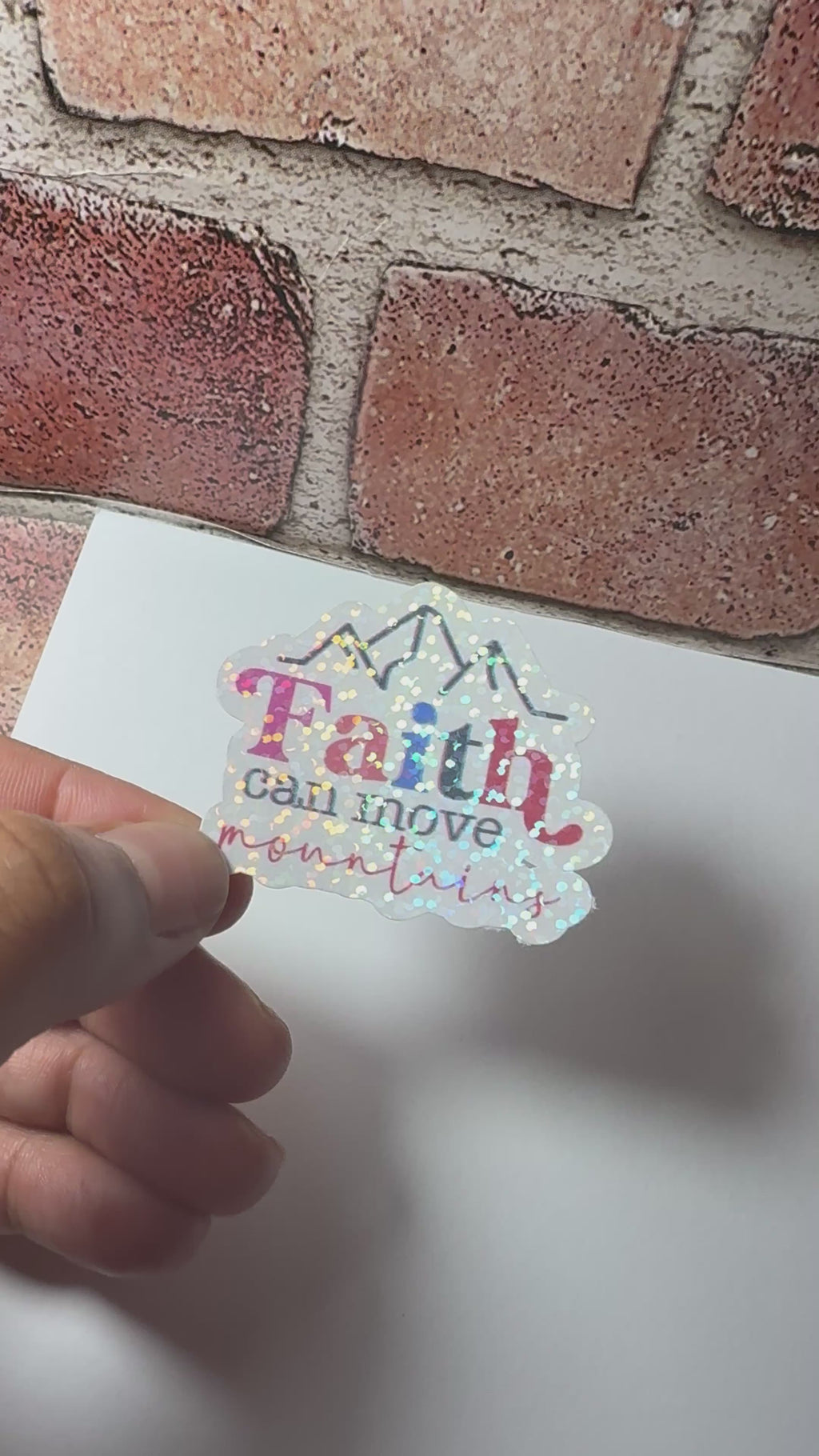 Faith-Based Stickers – Glossy & Holographic